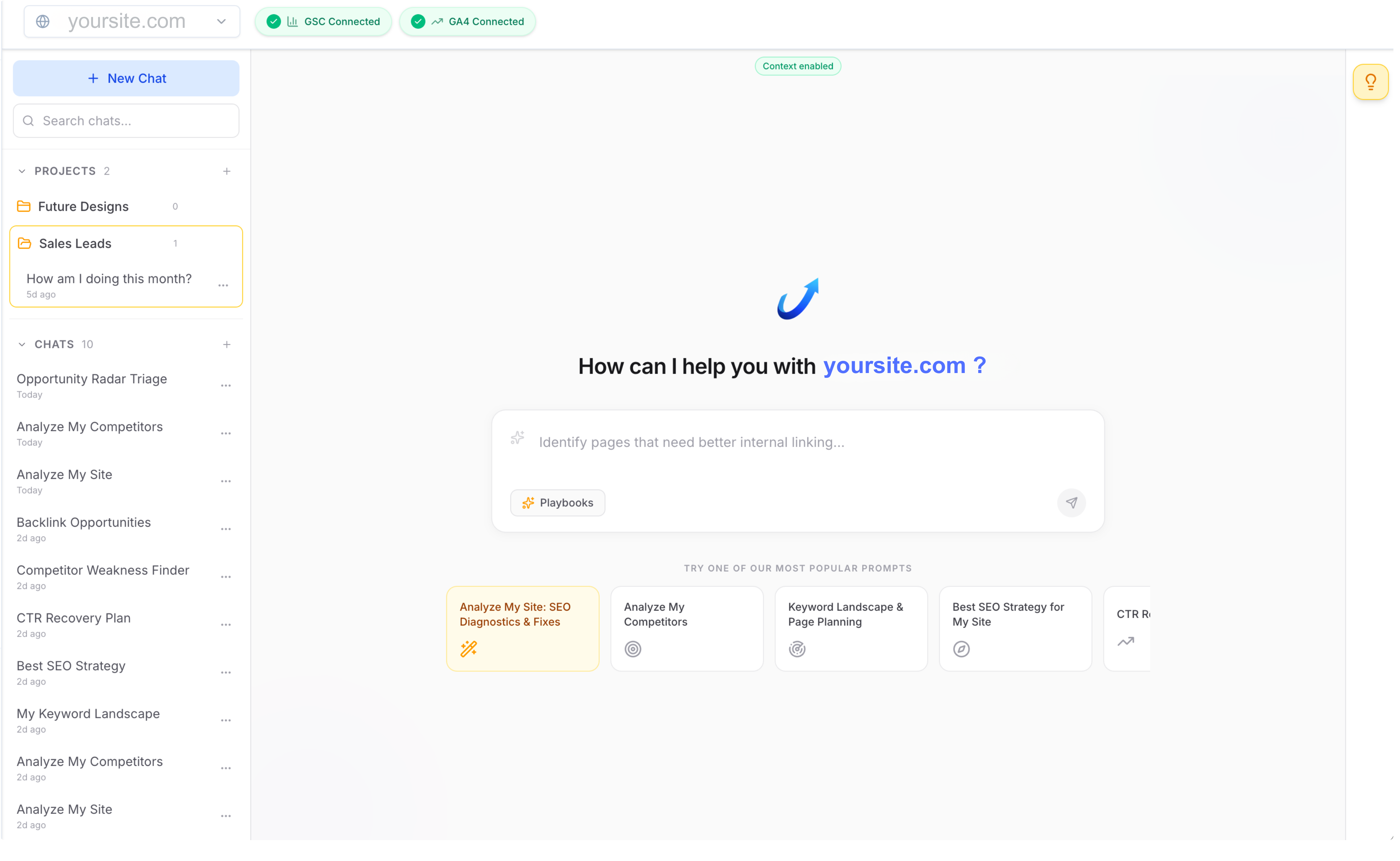 AI Analyst chat preview